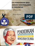 Pengaruh Pendidikan Bagi Perkembangan Nasionalisme Di Indonesia