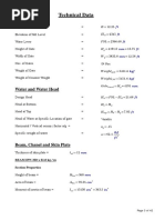 Fixed Wheel Roller Gate Design Calculations | PDF | Strength Of ...