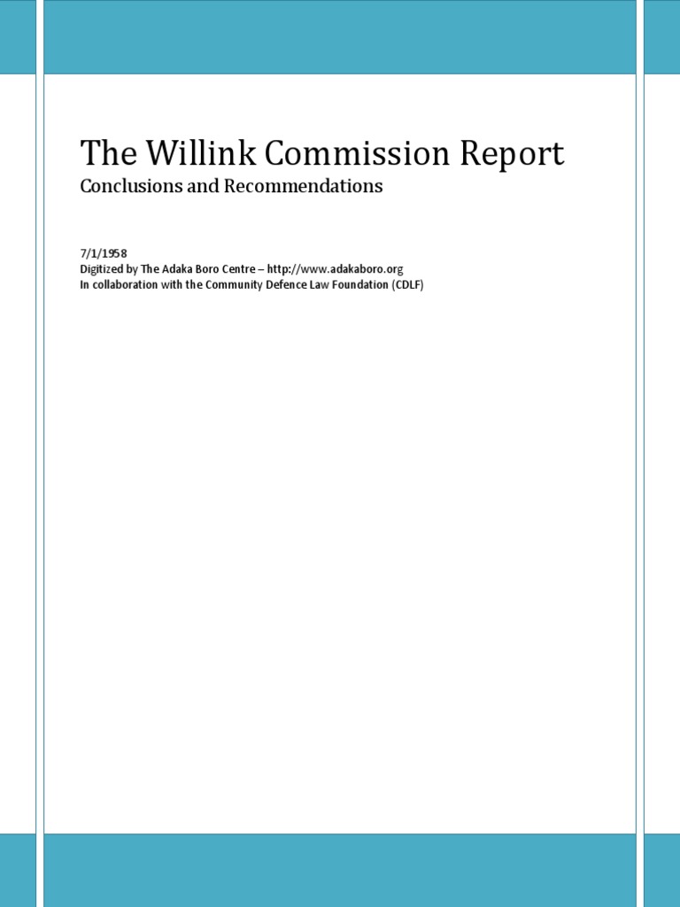 Willink Commission Report Summary | PDF | Business | Science & Mathematics