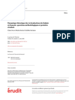 Dynamique Historique Des (Re) Traductions Du Quijote en Français: Questions Méthodologiques Et Premiers Résultats