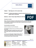 No.4-Safety Notice - Power Slip, Hinge Pin Exchange