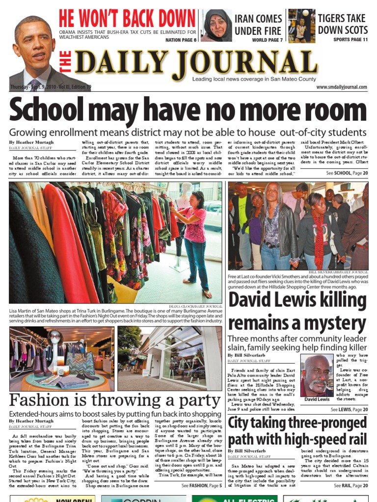 0909 Issue of The Daily Journal | PDF | Retail | Business