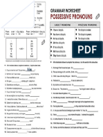 Pronoun Exercises