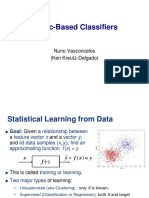 Metric-Based Classifiers: Nuno Vasconcelos (Ken Kreutz-Delgado)