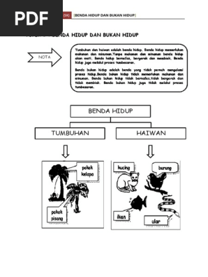 Benda Hidup Dan Bukan Hidup Pdf