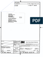 3M 8432 20mb 8 Inch Disk Drive Product Specification Jan83