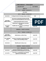 Time Schedule