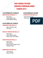 Menu Pandu Puteri 2017