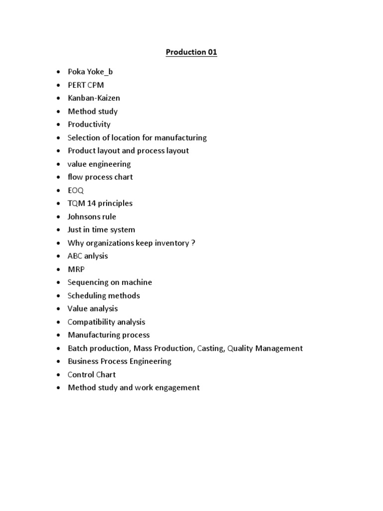 Manufacturing Process Optimization Guide | PDF | Technology & Engineering
