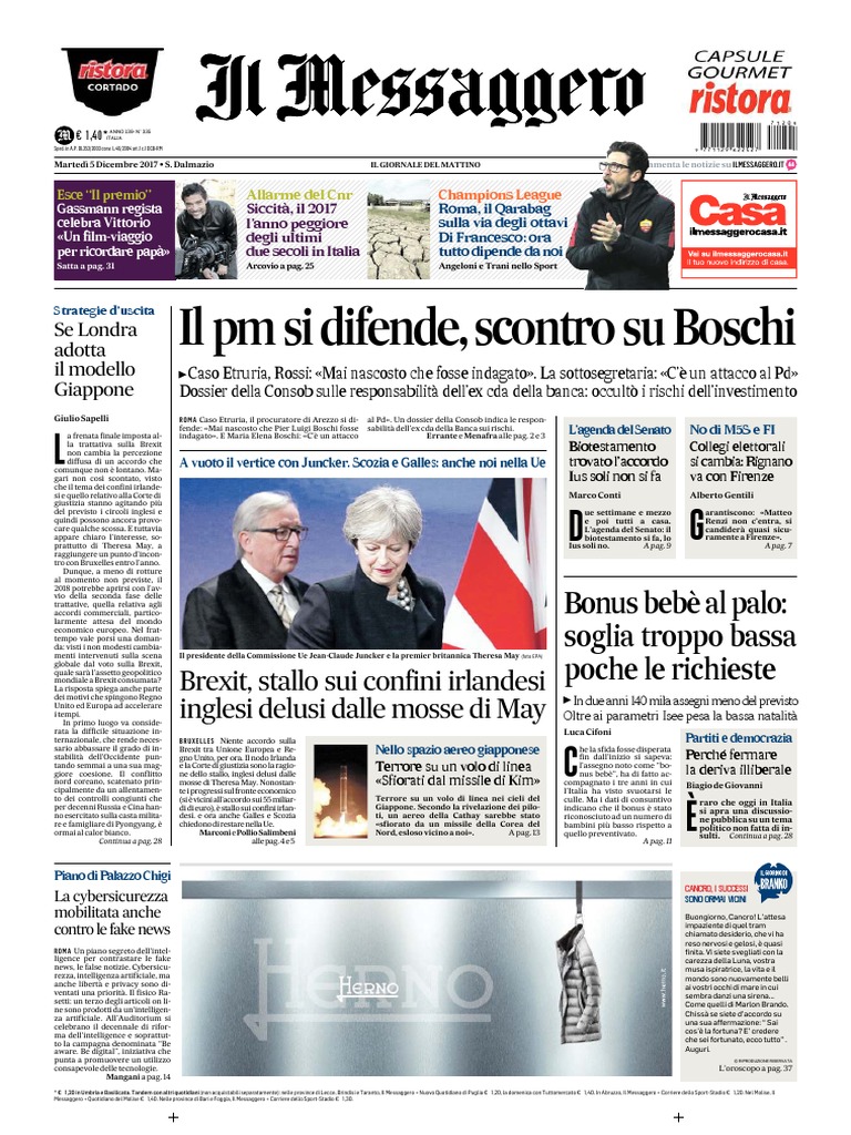 Il Messaggero Roma 5 Dicembre 2017 by Pds | PDF