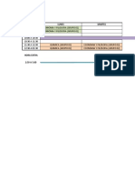 Horario Primera Etapa