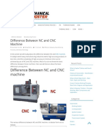 Difference Between NC and CNC Machine - Mechanical Booster