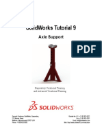 Solidworks Tutorial 9: Axle Support