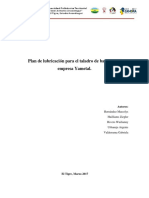 Plan de Lubricación Para El Taladro de Banco de La Empresa Yametal