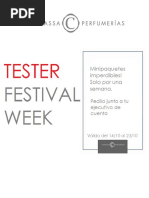 Tester Festival Week - Cortassa Perfumerias