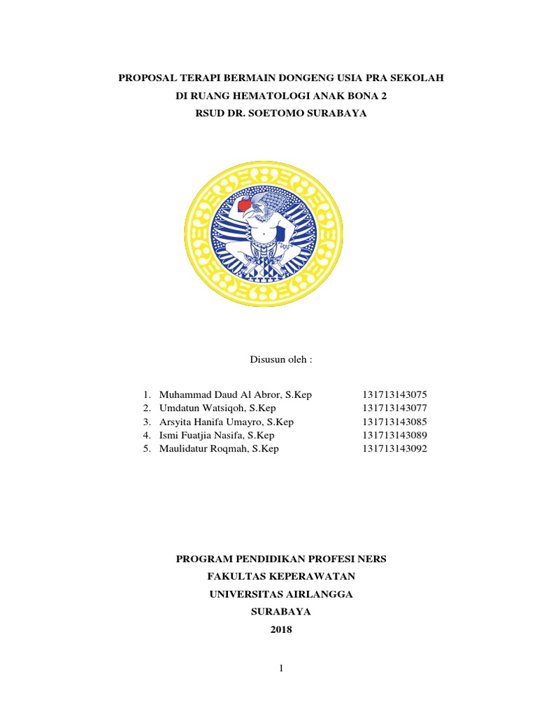 Proposal Terapi Bermain Dongeng Usia Pra Sekolah