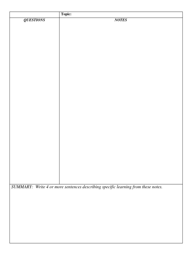 Questions Notes: Topic | PDF | Learning | Cognition