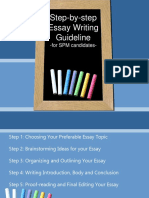 Step-By-Step Essay Writing Guideline: - For SPM Candidates