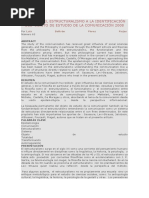 Aportes Del Estructuralismo a La Identificación Del