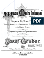 Gruber - Missa Mater Dolorosa