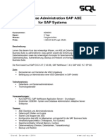 ADM540 Database Administration ASE SAPSystems