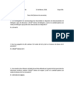 Ejercicios Sobre Mol. Química. Conversión.