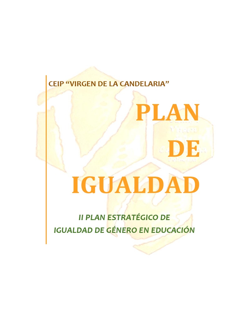 Plan de Igualdad en Educación 2023 | PDF | Igualdad de género ...
