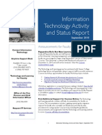 September 2010 IT Status Report