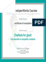 Dwcourses Certificate Chatbots For Good