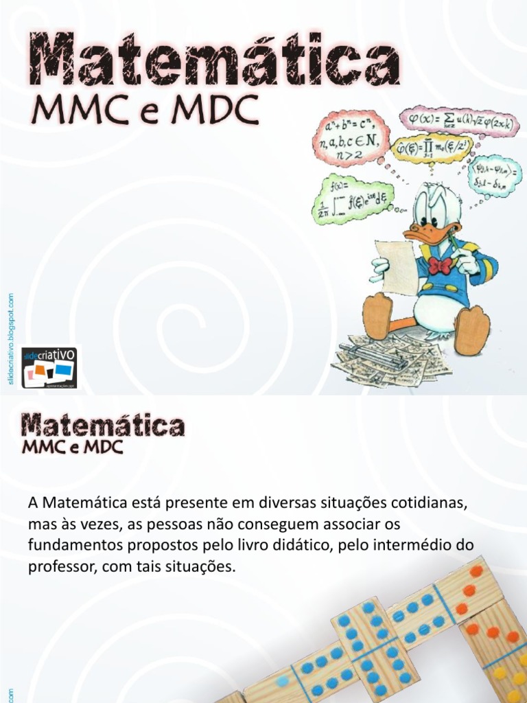 Matematica MMC e MDC | PDF | Ensino de Matemática | Science