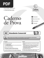 Prova Atendente Comercial