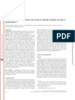 (2000) Simple Pediatric Nutritional Risk Score to Identify Children at Risk of Malnutrition. AJCN