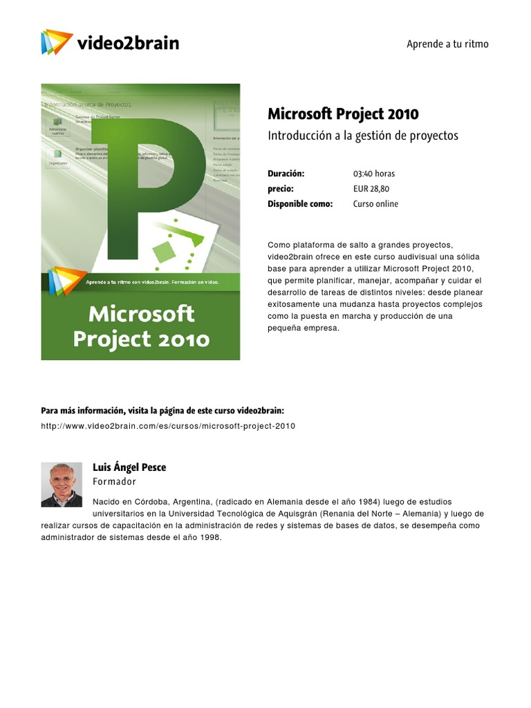 Microsoft Project 2010 PDF | PDF