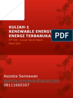 Kuliah 1 - Energi Terbarukan