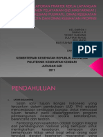 Laporan Praktek Kerja Lapangan Manajemen Pelayanan Gizi Masyarakat