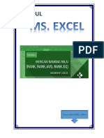 Modul Mencari Ranking Nilai