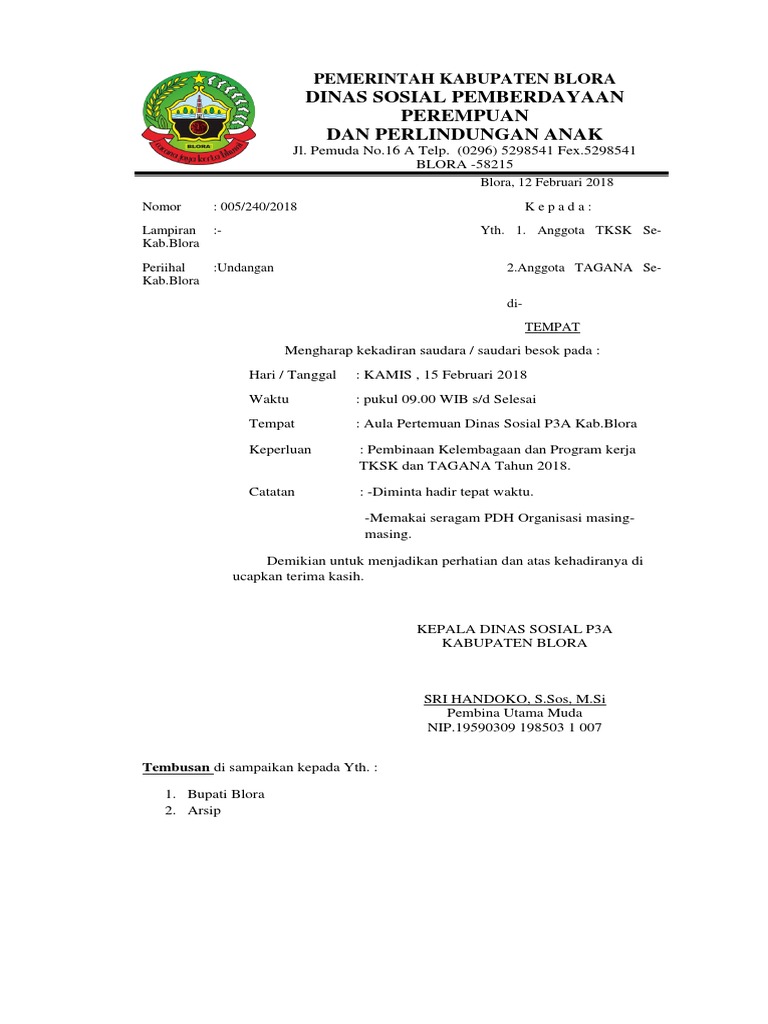 Latihan Membuat Kop Surat Pdf