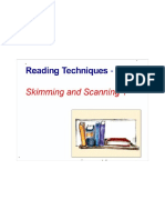 Reading Techniques - Skimming and Scanning Part 1 PDF
