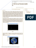 CARA MEMBUAT PETA AUTOCAD DARI GOOGLE EARTH