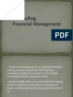 Financial MGMT Basics