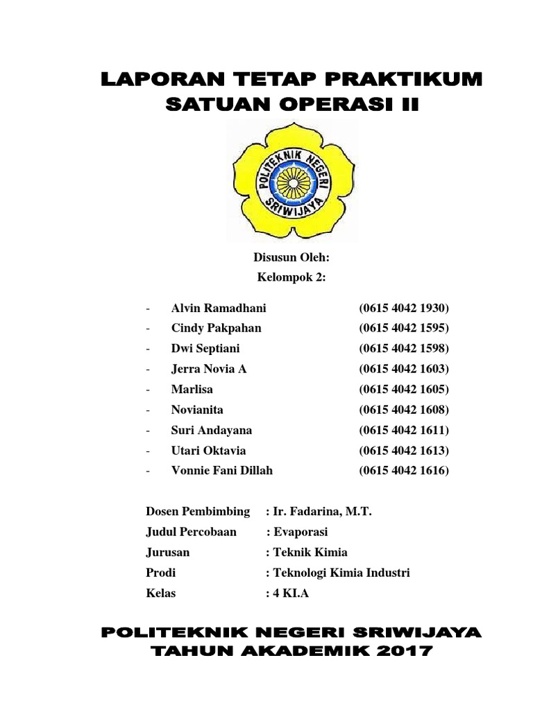 Laporan Tetap Evaporasi | PDF