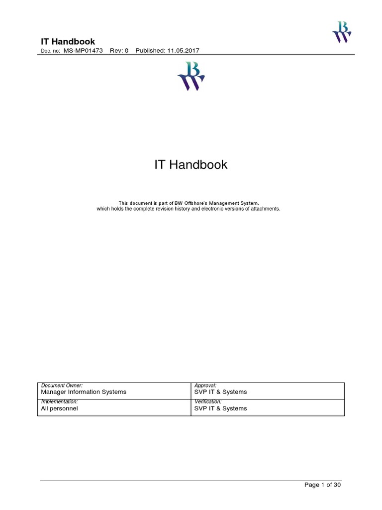 MS-MP01473 IT Handbook | PDF | Microsoft Outlook | Email Spam
