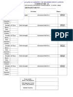 Attendance Sheet CIA II