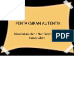 PENTAKSIRAN AUTENTIK