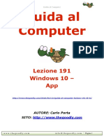 Guida al Computer - Lezione 191 - Windows 10 - App 