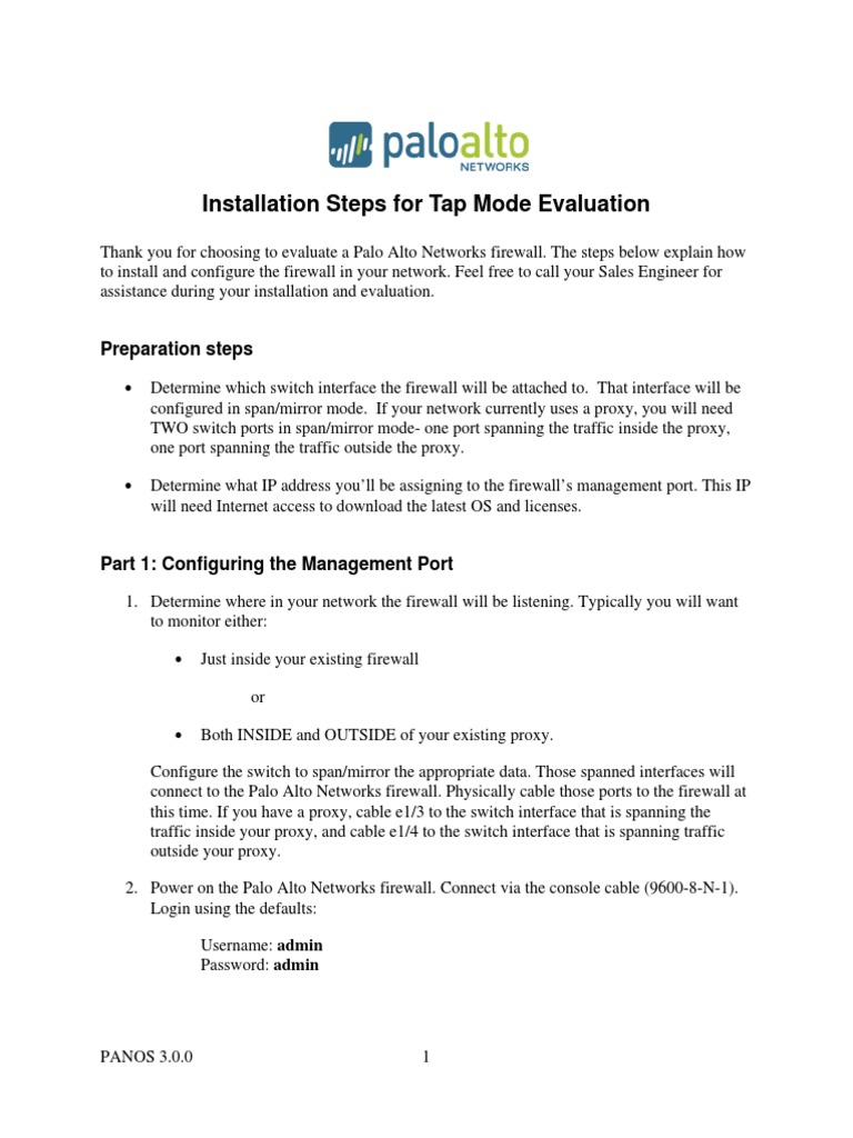 Tech Note - PAN Tap Mode Install PDF | PDF