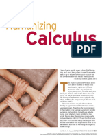 Humanizing Calculus