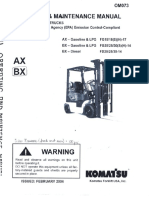 Komatsu FG25T-14 Operator Manual PDF