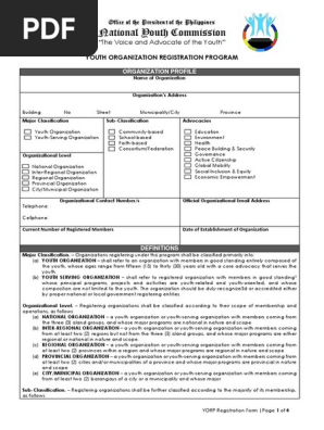 1. Registration Form