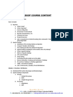 Hadoop Course Content PDF